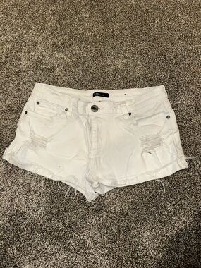 STS Blue White Distressed Denim Cutoff Shorts